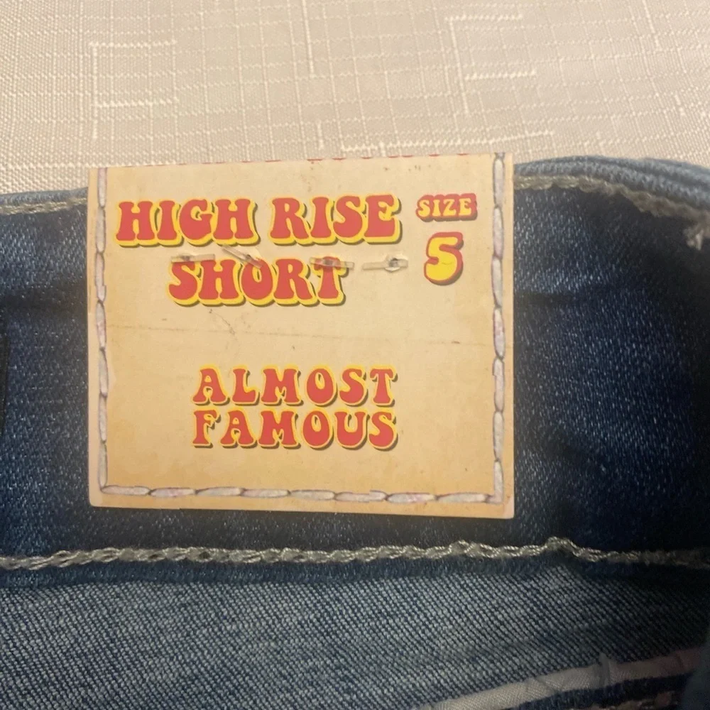 Almost Famous Blue Distressed Cut-Off Jean Shorts